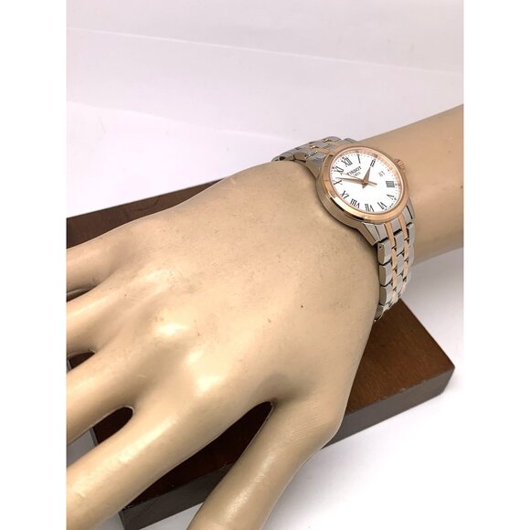 Tissot Women's Watch T1292102201300 Swiss Quartz Rose Gold Silver Steel 28mm - Picture 5 of 14